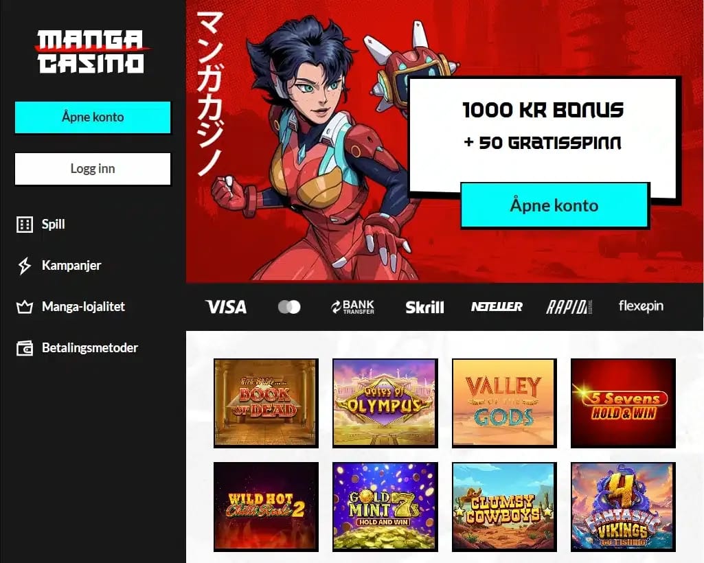 Manga Casino Deutschland: Legal spielen – Startseite