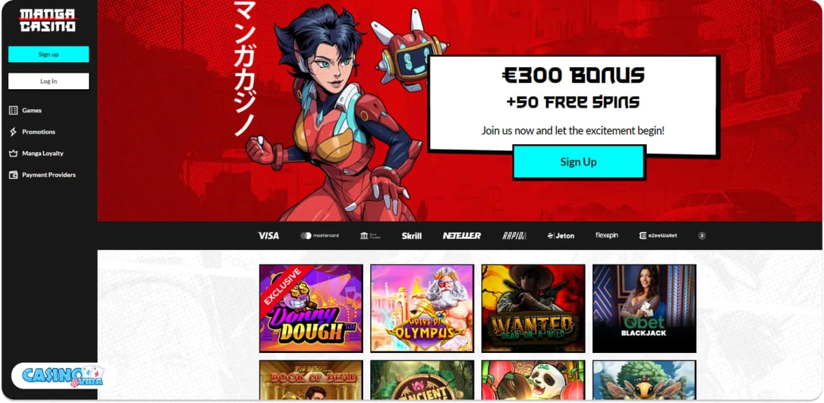 Legales Manga Casino Interface Deutschland